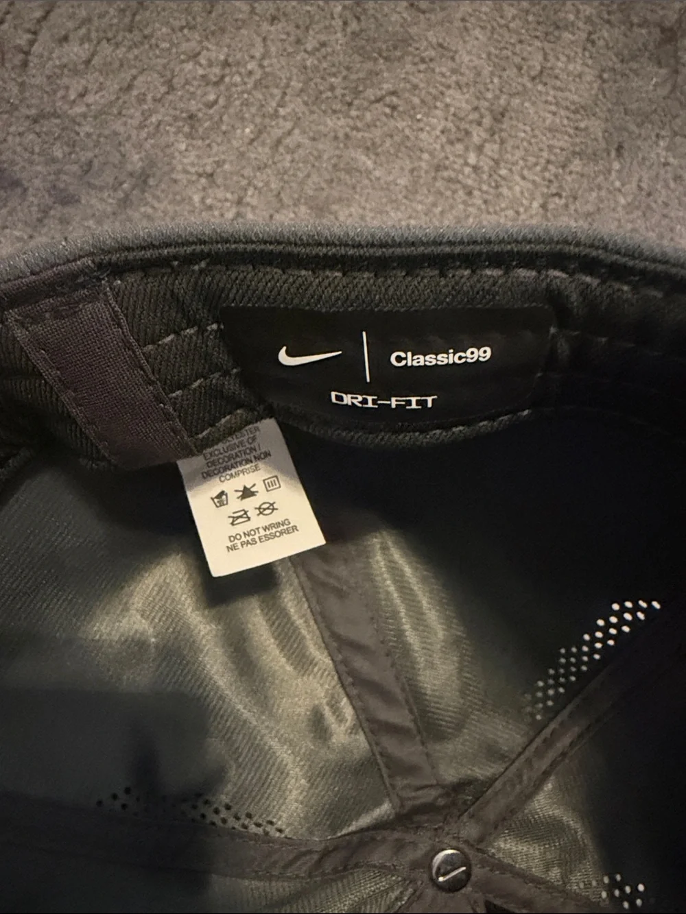 Nike Gray Cap with Orange 'T' and Swoosh